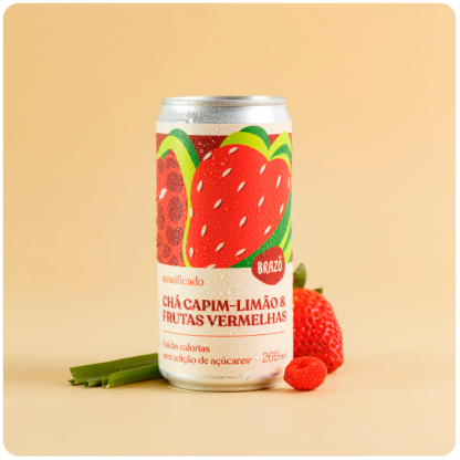 Chá Capim-Limão com Frutas Vermelhas 269ml | 12 unidades