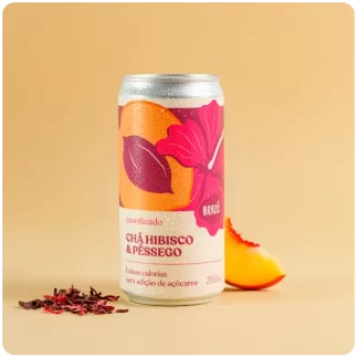Chá de Hibisco com Pêssego 269ml | 12 unidades
